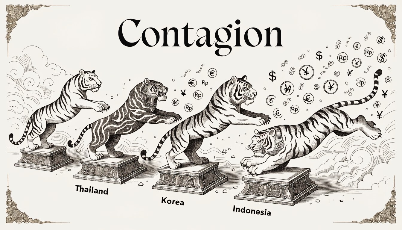 A Crise Asiática de 1997 — O Contágio dos Tigres