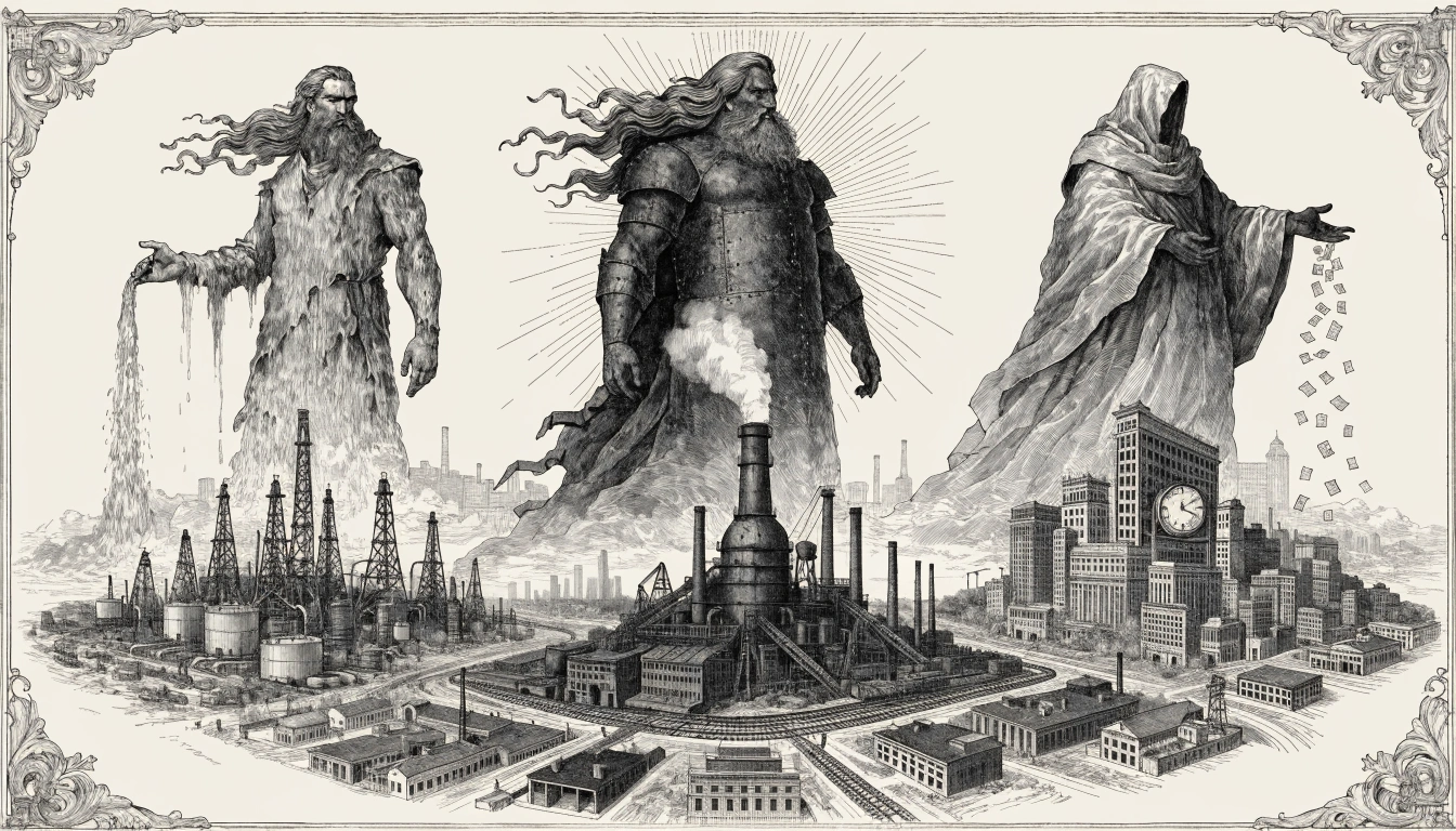 A Era dos Robber Barons — Rockefeller, Carnegie, Morgan