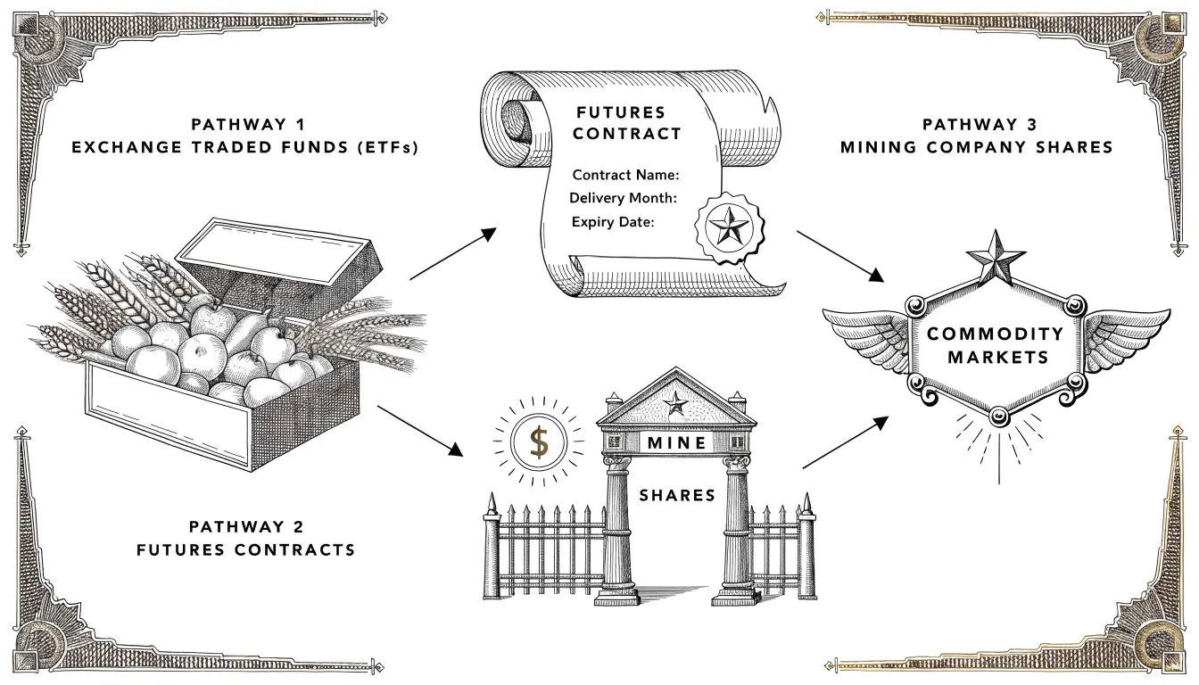 Como Investir em Commodities — ETFs, Futuros e Acções