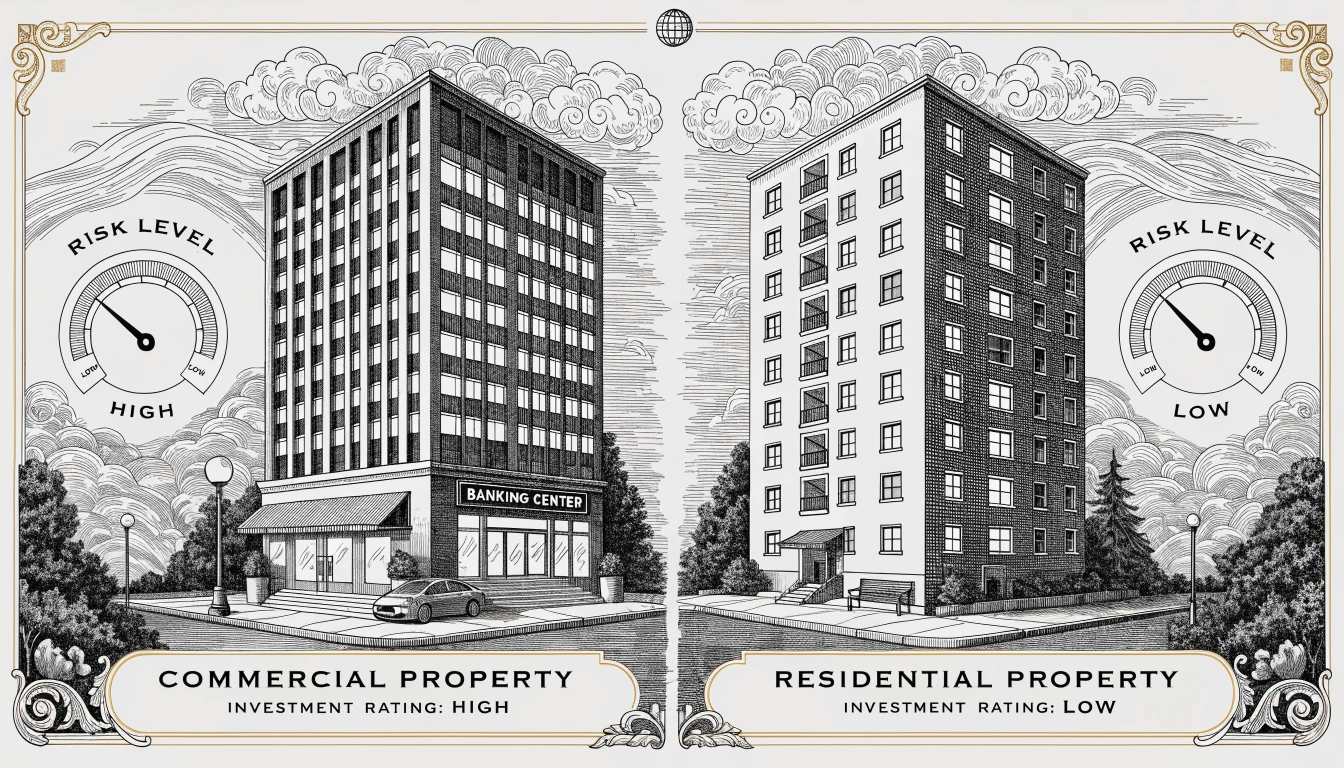 Imobiliário Comercial vs Residencial — Diferentes Perfis de Risco