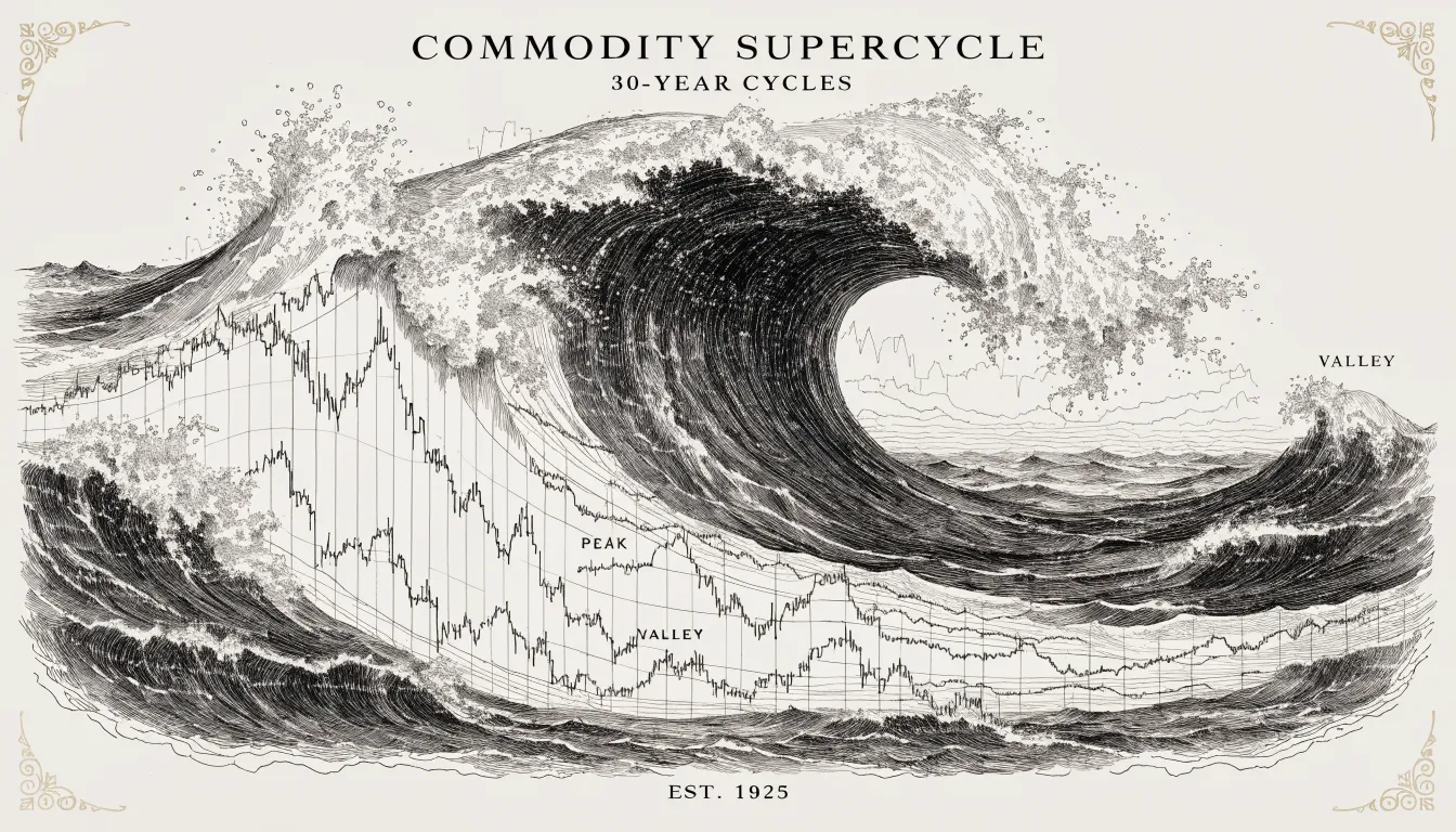Superciclos de Commodities — Os Grandes Movimentos de Décadas